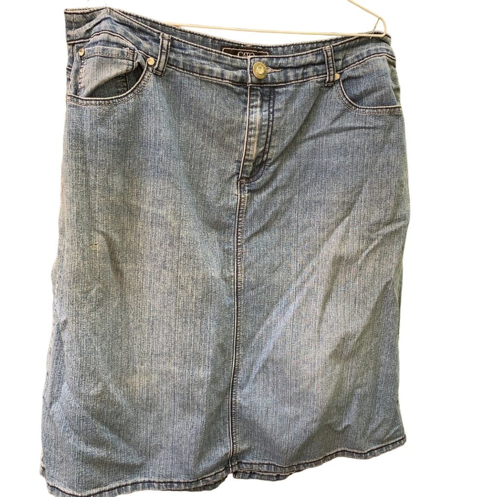 Cato Woman Denim Skirt SZ 16W